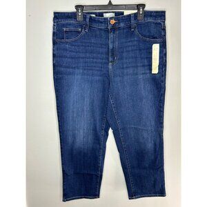 Women’s universal threads jeans sz 17 short high rise slim straight NWT